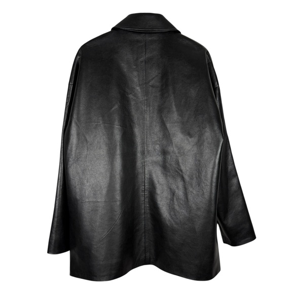 Anine Bing Luca Recycled Leather Button Jacket - Picture 3 of 5